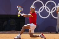 Rafael Nadal during his second round match against Novak Djokovic at the 2024 Paris Olympics - Getty Images